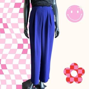 Susan Bristol Royal Blue Wide Leg Pants